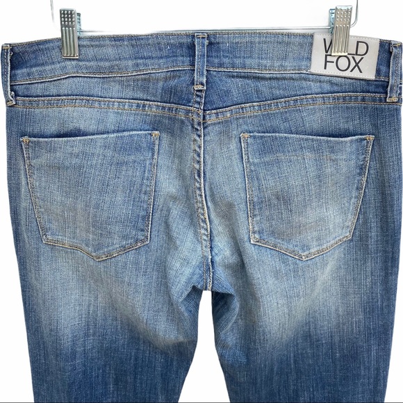 Wildfox Distressed Moto Biker Skinny Jeans - Picture 9 of 15